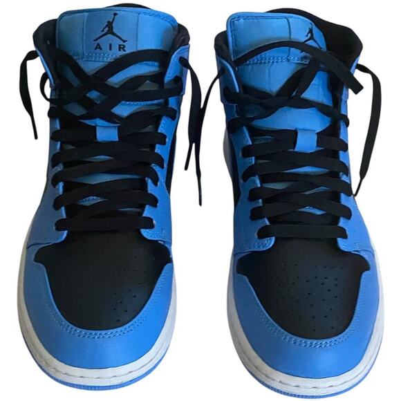 Nike Air Jordan 1 Mid University Blue Black DQ8426-401 Mens US 9.5 UNC Authentic main image 5